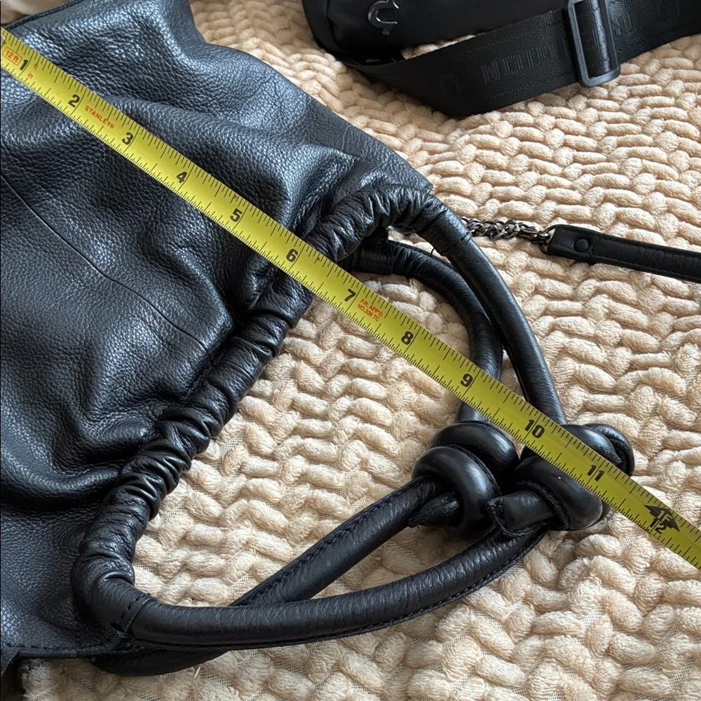 Free People Black Leather Shoulder Bag - Picture 10 of 10